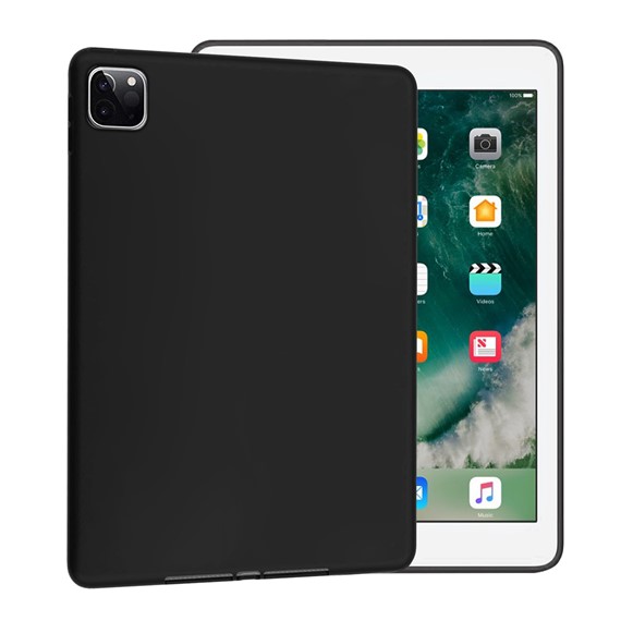 CaseUp Apple iPad Pro 12 9 2021 5 Nesil Kılıf Colored Silicone Siyah 1